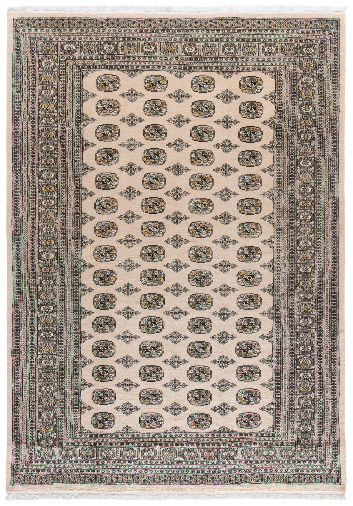 ORIENTTEPPICH 80/300 cm Bochara Premium CR. Afghan Classic  - Beige, Lifestyle, Textil (80/300cm) - Cazaris