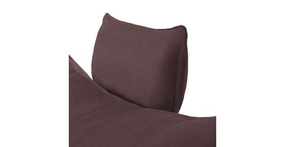 ECKSOFA in Flachgewebe Dunkelbraun 176/292 cm - Dunkelbraun/Schwarz, MODERN, Textil/Metall (176/292cm) - Carryhome