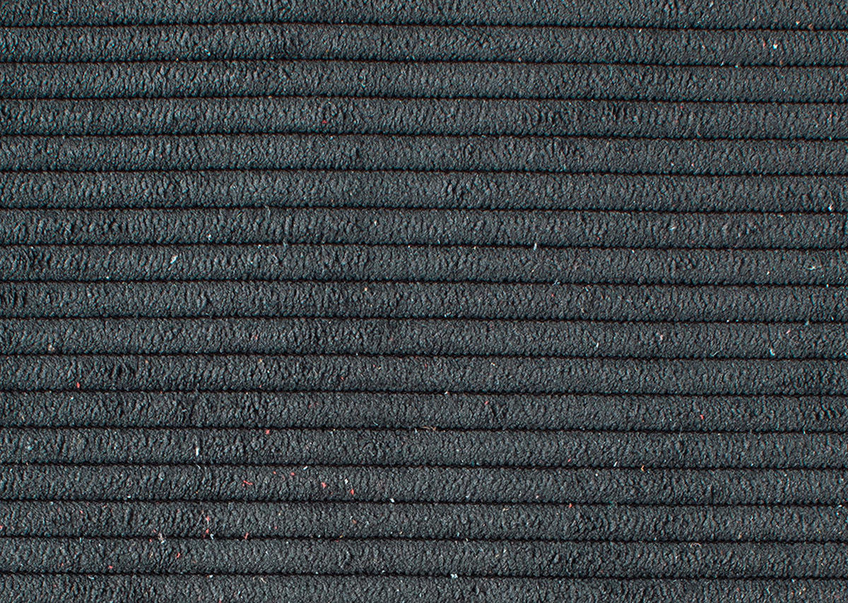 ECKSOFA in Feincord Anthrazit  - Anthrazit/Schwarz, Konventionell, Textil/Metall (178/284cm) - Hom`in