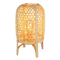 TISCHLEUCHTE 22/37 cm   - Naturfarben, Natur, Naturmaterialien/Metall (22/37cm) - Globo