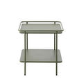 BEISTELLTISCH 45/45/44,3 cm Olivgrün quadratisch  - Olivgrün, Basics, Metall (45/45/44,3cm) - Xora
