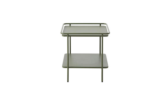 BEISTELLTISCH 45/45/44,3 cm Olivgrün quadratisch - Olivgrün, Basics, Metall (45/45/44,3cm) - Xora