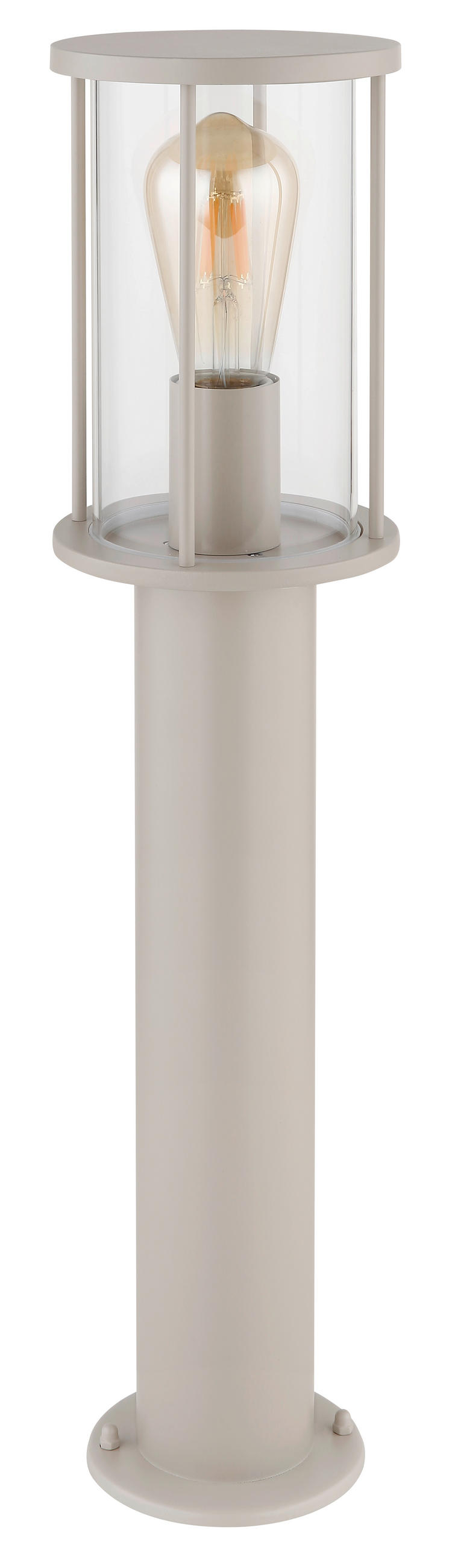 AUSSENLEUCHTE Gracey 14,3/60 cm  - Sandfarben/Klar, KONVENTIONELL, Glas/Metall (14,3/60cm) - Globo