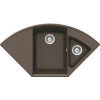SPÜLE LOTC150UBRO  - Bronzefarben, Basics, Stein (108,2/57,5cm) - Schock