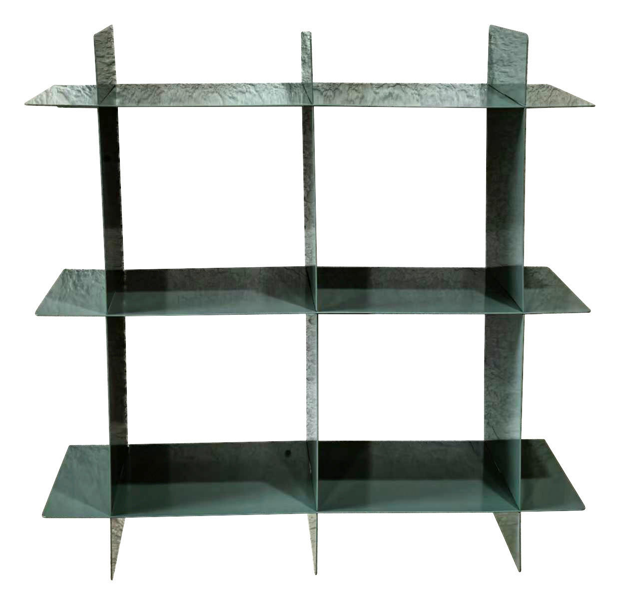 WANDREGAL 40/40/15 cm  - Grün, Basics, Metall (40/40/15cm) - Landscape