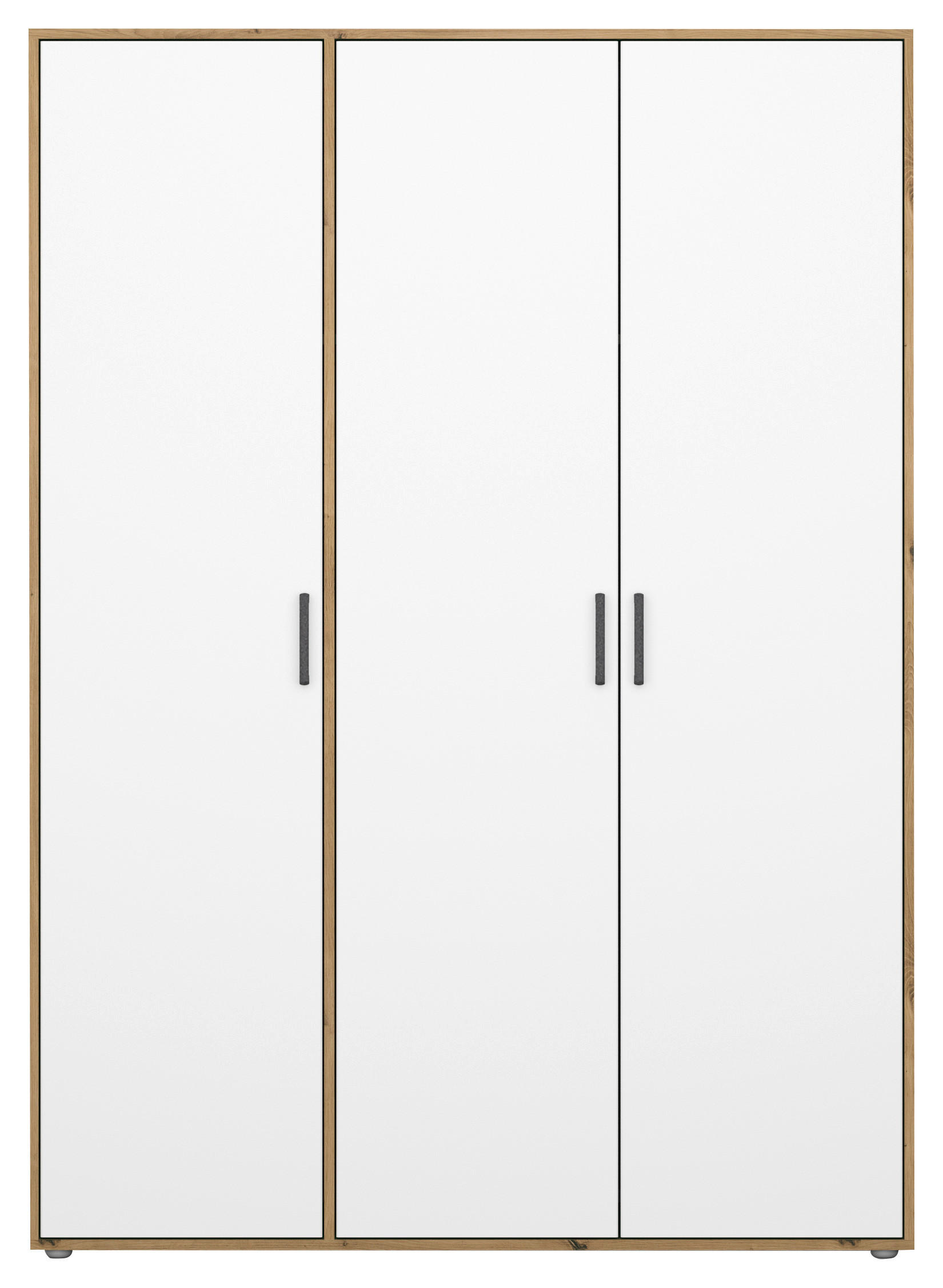NYÍLÓAJTÓS SZEKRÉNY fehér, Artisan tölgy  - Artisan tölgy/fehér, Modern, műanyag/faalapú anyag (140/194/53cm) - Rauch Möbel