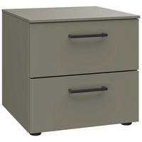 NACHTSCHRANK 42/41/41 cm  - Schwarz/Grau, Design, Holzwerkstoff/Kunststoff (42/41/41cm) - Novel