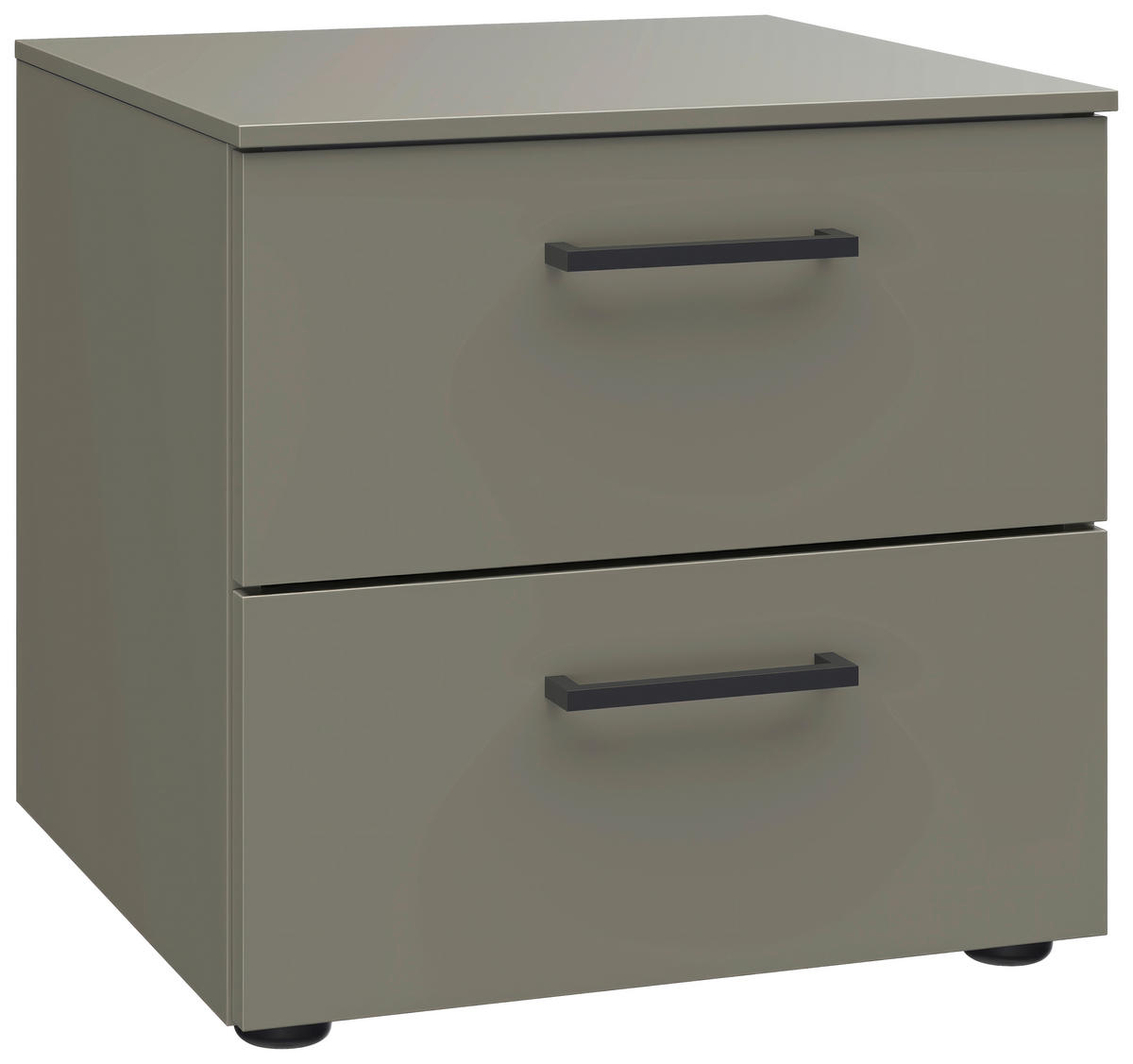 NACHTSCHRANK 42/41/41 cm  - Schwarz/Grau, Design, Holzwerkstoff/Kunststoff (42/41/41cm) - Novel