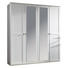 DREHTÜRENSCHRANK in Weiß - Weiß/Braun, KONVENTIONELL, Glas/Holzwerkstoff (180/210/58cm) - Cantus DREHTÜRENSCHRANK in Weiß - Weiß/Braun, KONVENTIONELL, Glas/Holzwerkstoff (180/210/58cm) - Cantus