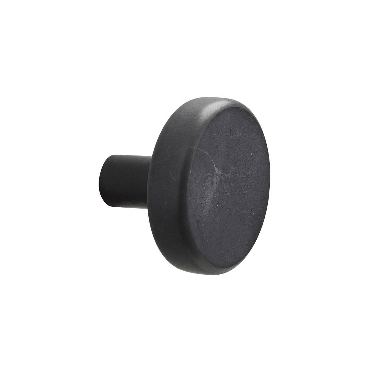 WANDHAKEN  in Schwarz  - Schwarz, Basics, Stein (3,5/3cm) - Aquanova