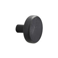 WANDHAKEN  in Schwarz  - Schwarz, Basics, Stein (3,5/3cm) - Aquanova