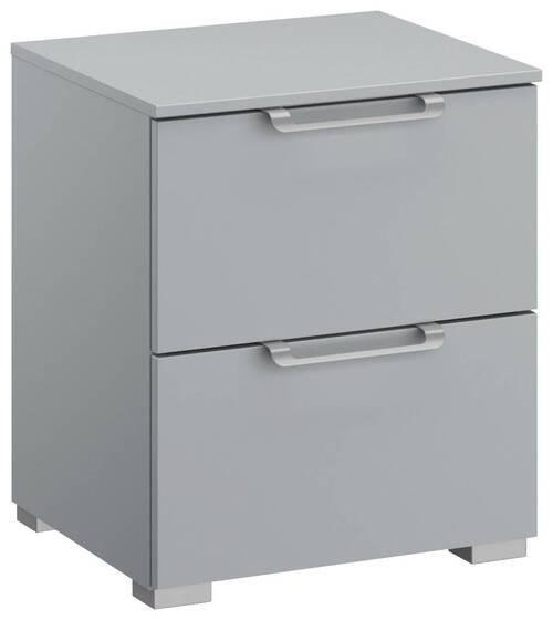 NACHTSCHRANK 40/49/42 cm - Silberfarben/Hellgrau, Design, Holzwerkstoff/Kunststoff (40/49/42cm) - Novel