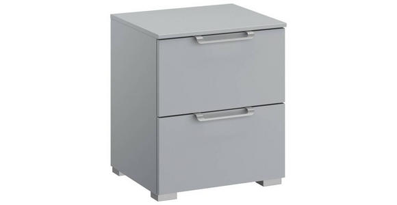 NACHTSCHRANK 40/49/42 cm - Silberfarben/Hellgrau, Design, Holzwerkstoff/Kunststoff (40/49/42cm) - Novel
