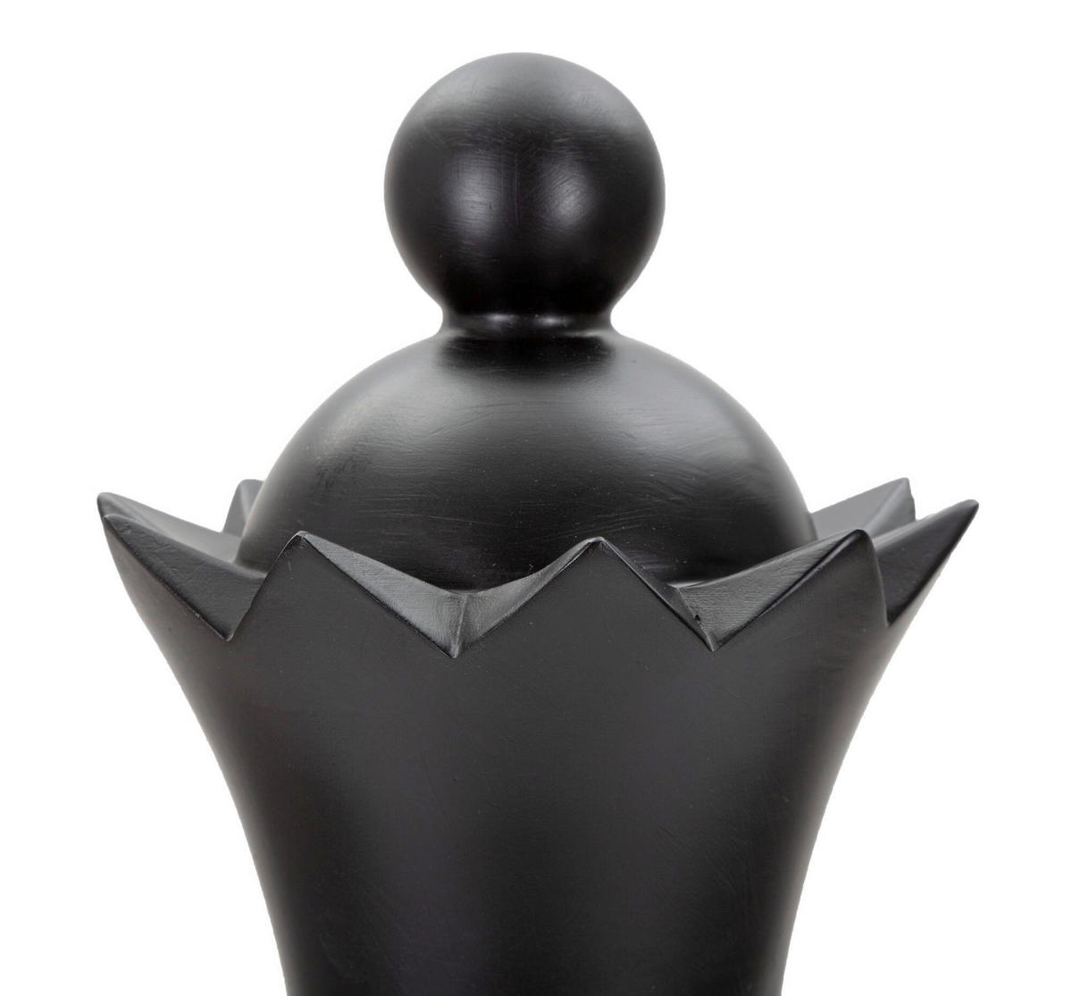 SKULPTUR - Goldfarben/Schwarz, Basics, Kunststoff (15/50/15cm)