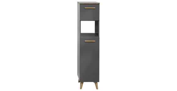 MIDISCHRANK 30/123,2/33 cm - Eichefarben/Grau, KONVENTIONELL, Holzwerkstoff (30/123,2/33cm) - Xora