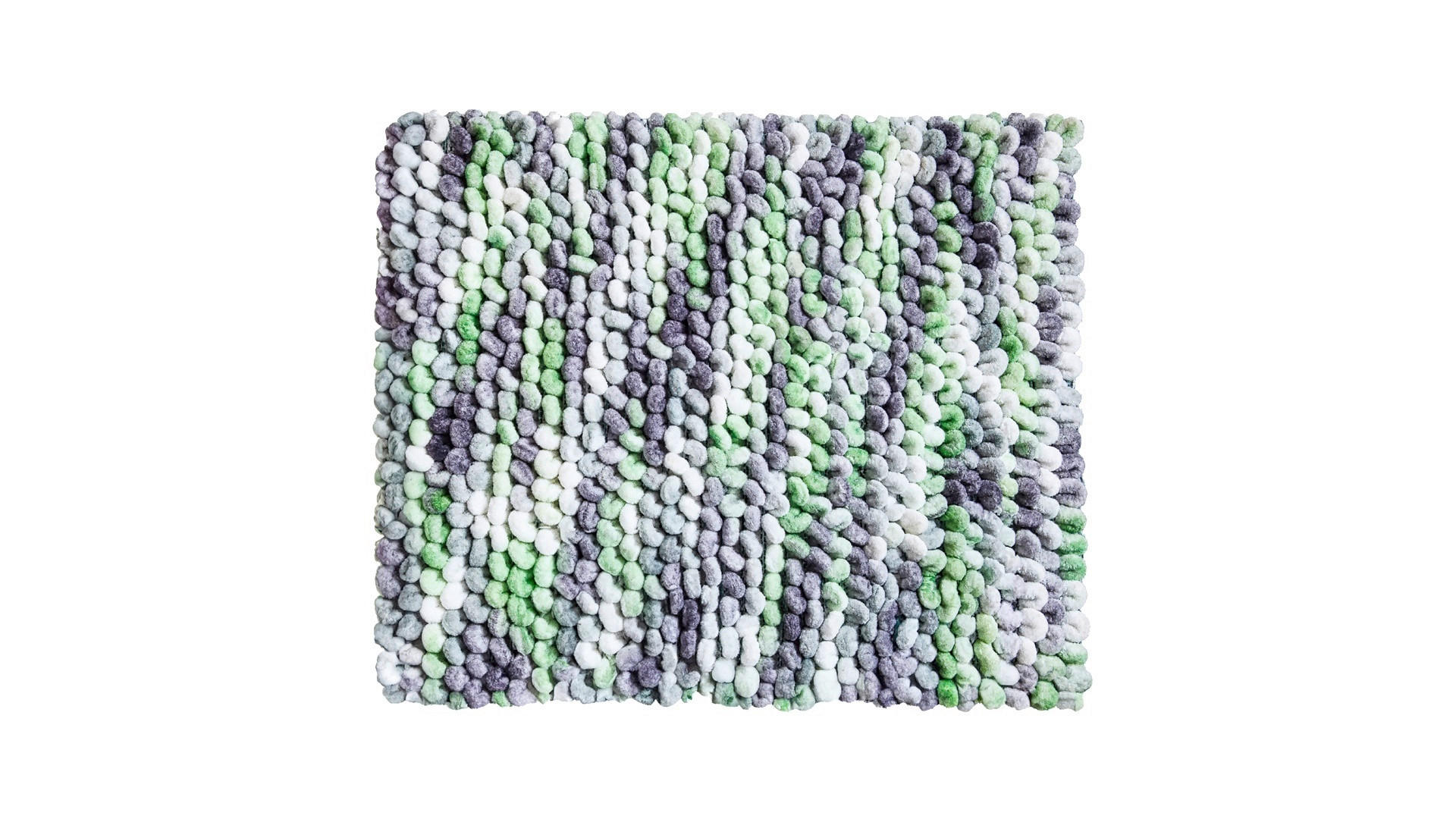 BIDET-VORLEGER Grau, Grün 55/60 cm  - Grau/Grün, KONVENTIONELL, Kunststoff/Textil (55/60cm) - Grund