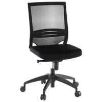 DREHSTUHL Flachgewebe, Netzbespannung Schwarz  - Schwarz, MODERN, Kunststoff/Textil (49/108/44cm) - MID.YOU