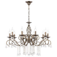 KRONLEUCHTER 85/64 cm  - Messingfarben, Basics, Glas/Metall (85/64cm) - MAYTONI