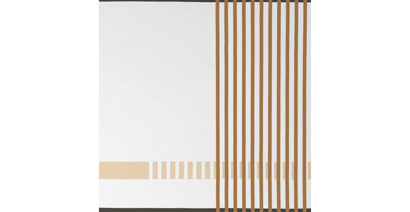 BETTWÄSCHE TANJA Satin 140/200 cm  - Beige/Grau, KONVENTIONELL, Textil (140/200cm) - Novel