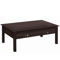 COUCHTISCH LYON Kiefer rechteckig Braun  - Messingfarben/Braun, Design, Holz/Metall (110/42/70cm) - Livetastic