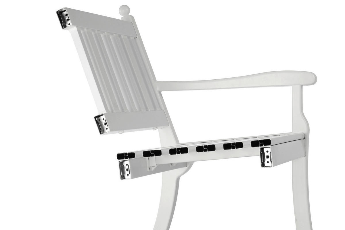 GARTENBANK 115/88/69 cm   - Weiß, Basics, Kunststoff (115/88/69cm) - Modante