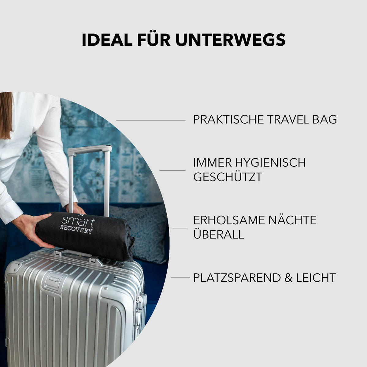 NACKENKISSEN RECOVERY  - Weiß, Basics, Textil (50/10-11,5/32cm) - Smartsleep