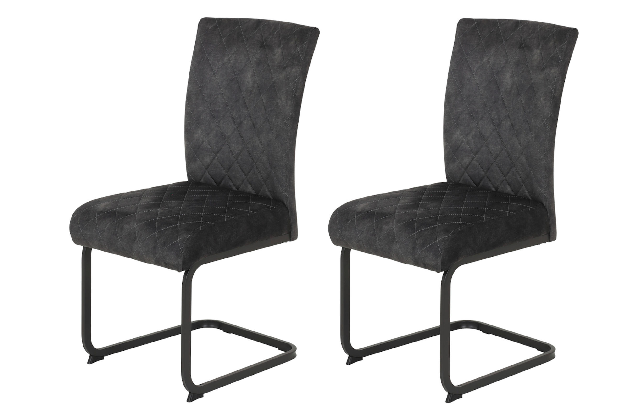 P & B Schwingstuhl-Set Anthrazit 46x96x60 cm