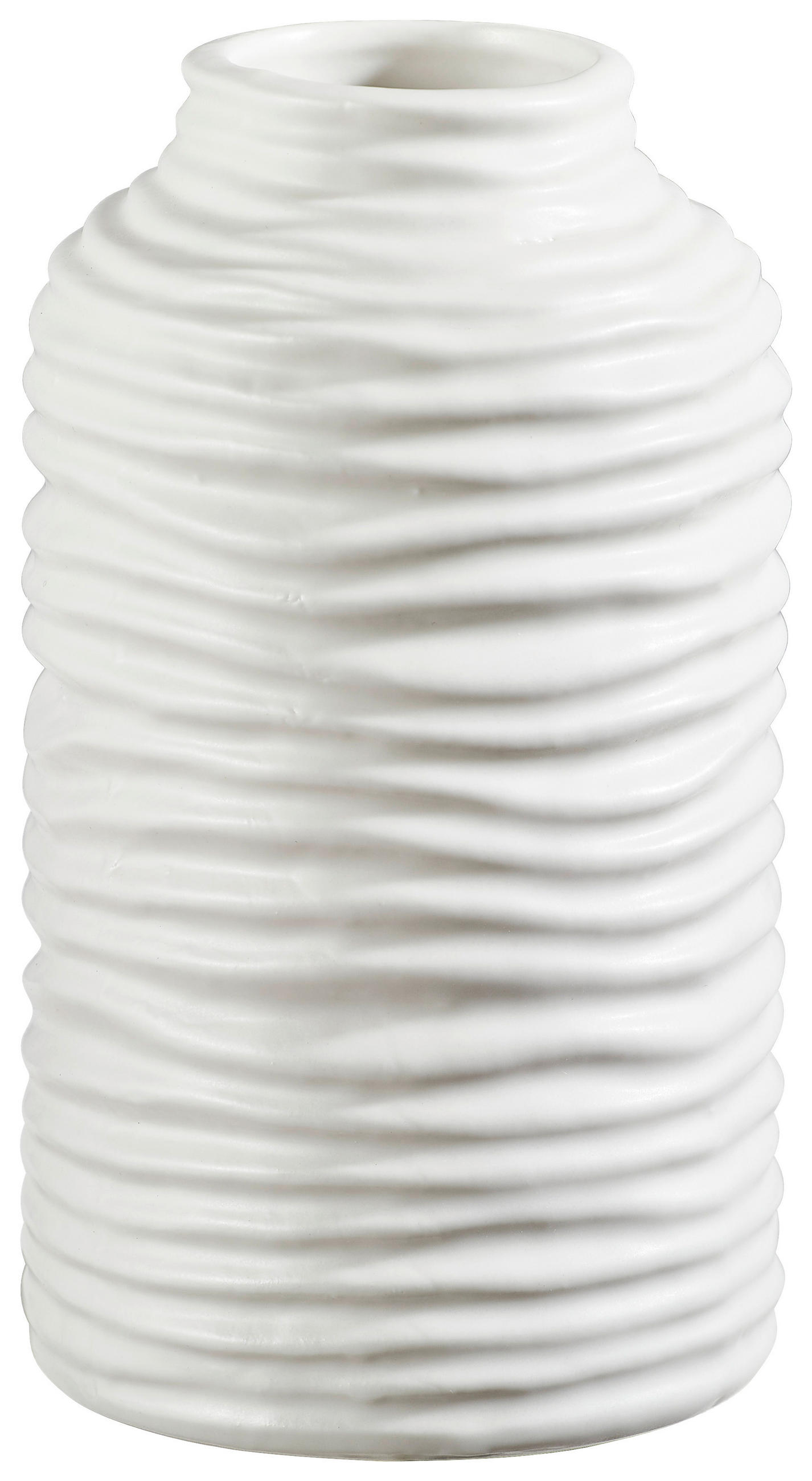 VASE 15 cm  - Weiß, Basics, Keramik (8/15/8cm)