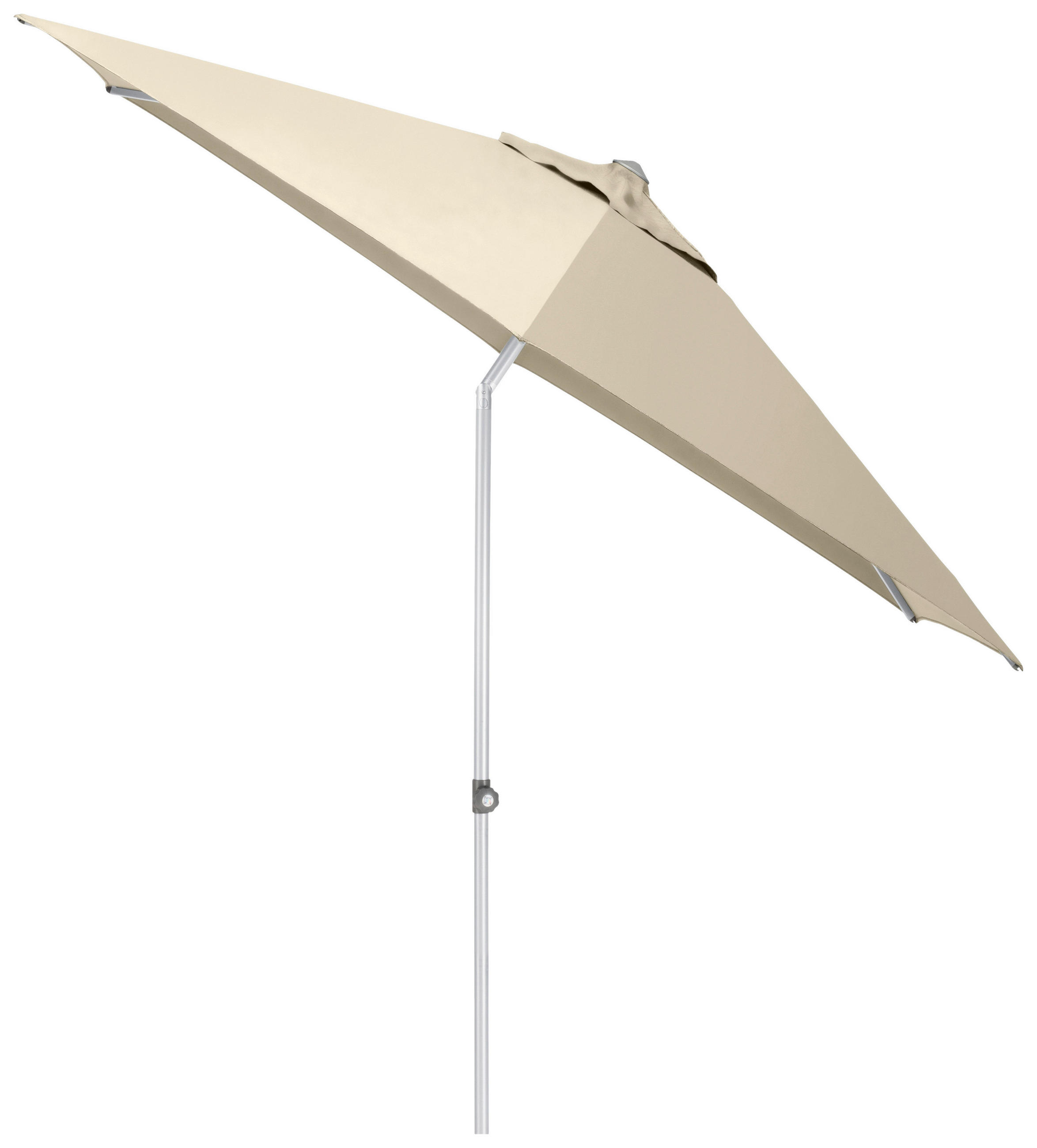 SONNENSCHIRM 300 cm Naturfarben  - Silberfarben/Naturfarben, Basics, Textil/Metall (300cm) - Kettler