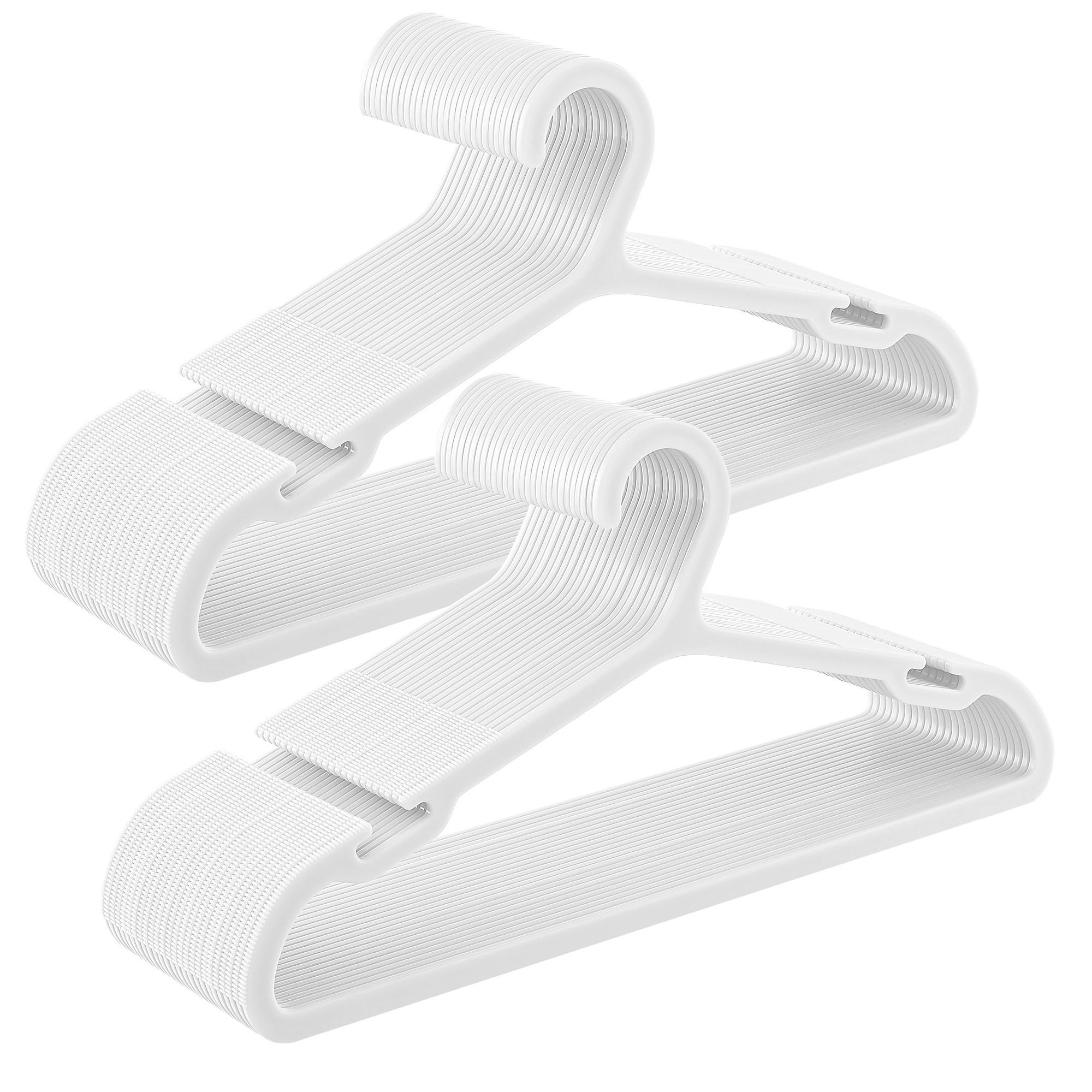 KLEIDERBÜGELSET 41,7 cm Kunststoff  - Weiß, Basics, Kunststoff (41,7cm)