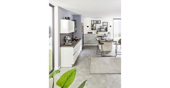 EINBAUKÜCHE - Weiß/Grau, Design, Holzwerkstoff - Dieter Knoll