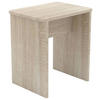 HOCKER in Holzwerkstoff Sonoma Eiche  - Weiss/Sonoma Eiche, Modern, Holzwerkstoff (40/45/30cm) - MID.YOU