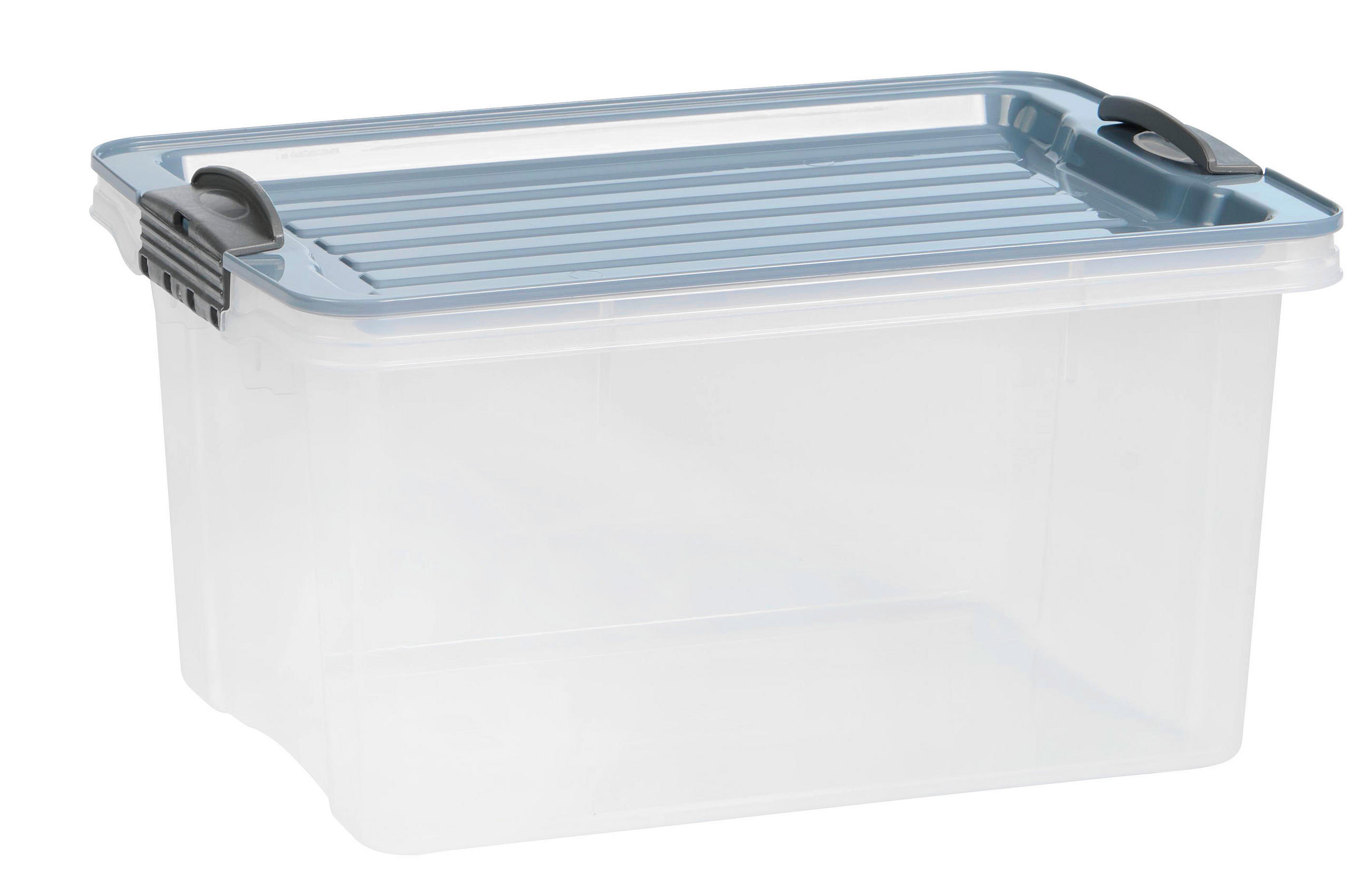 AUFBEWAHRUNGSBOX     - Pastellblau, KONVENTIONELL, Kunststoff (18,5/15/27cm) - Rotho