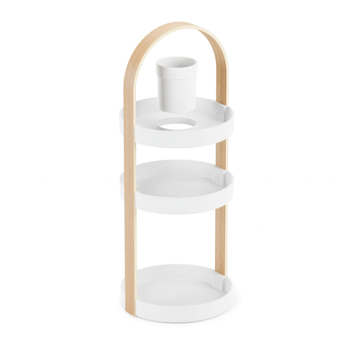 KOSMETIK-ORGANIZER Kunststoff  - Naturfarben/Weiß, Basics, Kunststoff (20/50/20cm) - Umbra