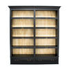 BÜCHERWAND Pinie massiv Creme, Schwarz  - Creme/Schwarz, LIFESTYLE, Holz/Metall (214/238,5/46,5cm) - Livetastic