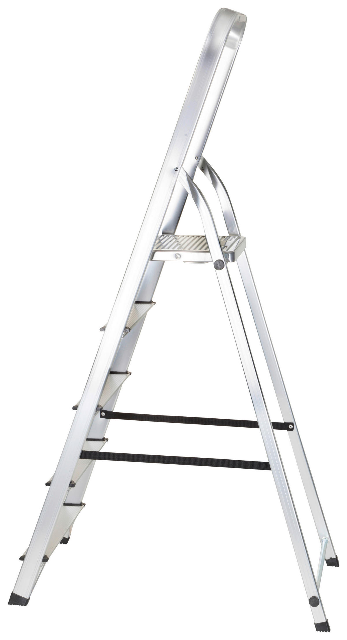 KLAPPTRITTLEITER - Alufarben, Basics, Metall (44/170/12cm) - MID.YOU