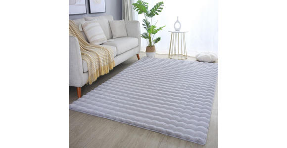 HOCHFLORTEPPICH 140/200 cm AMBIANCE Silberfarben - Silberfarben, Basics, Textil (140/200cm) - Novel