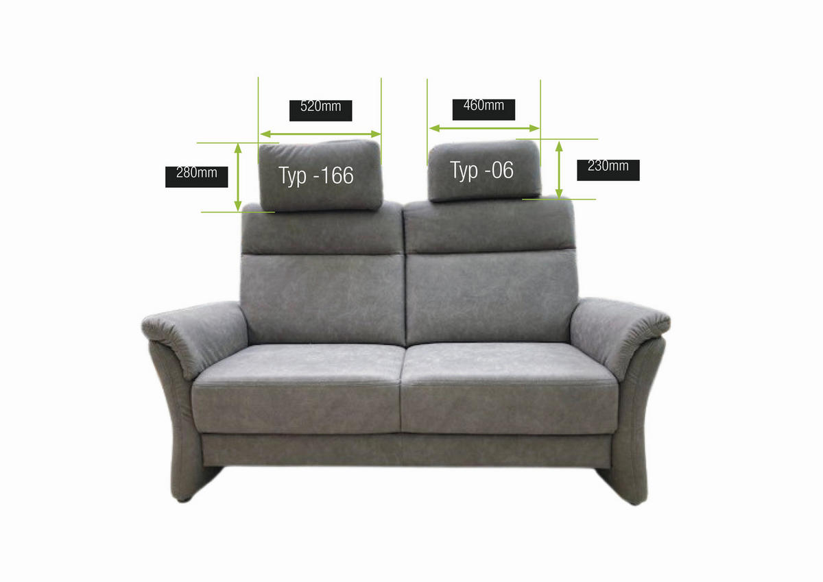 3,5-SITZER  in Mikrofaser Dunkelgrau Modern, Retro  - Dunkelgrau/Schwarz, KONVENTIONELL, Kunststoff/Textil (205/98/91cm) - Elegando