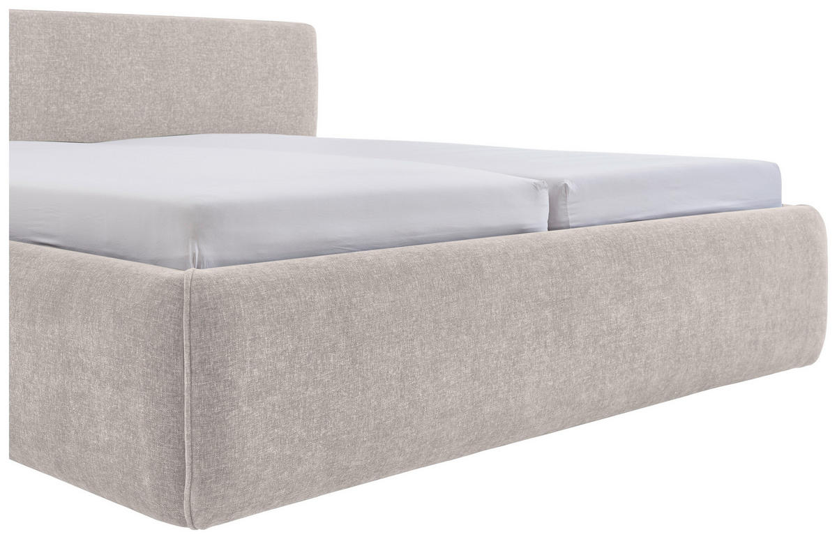 POLSTERBETT 240/200 cm,  in Creme,  - Creme, Design, Textil (240/200cm) - Xora