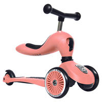 LAUFRAD/KINDERSCOOTER 2in1 Highwaykick 1  - Koralle, Trend, Kunststoff/Metall (24/37/55cm) - Scoot and Ride
