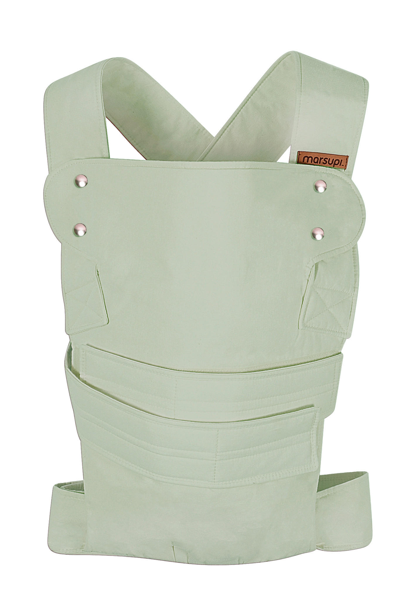 BABYTRAGE marsupi Breeze 2.0 - Salbeigrün, Basics, Textil (XLnull) - Wickelkinder Manduca