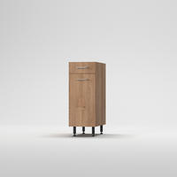 KONYHAI ALSÓSZEKRÉNY - tölgyfa, Basics, fa/fém (30/87/56cm) - Carryhome