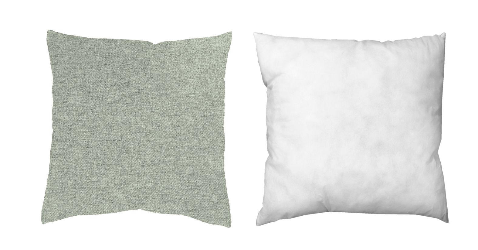 ZIERKISSEN  50/50 cm   - Salbeigrün, Basics, Textil (50/50cm)