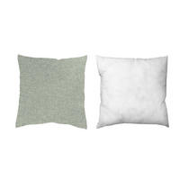 ZIERKISSEN  50/50 cm   - Salbeigrün, Basics, Textil (50/50cm)