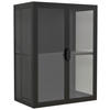HÄNGEVITRINE in Schwarz   - Transparent/Schwarz, Design, Glas/Metall (60/80/35cm) - MID.YOU