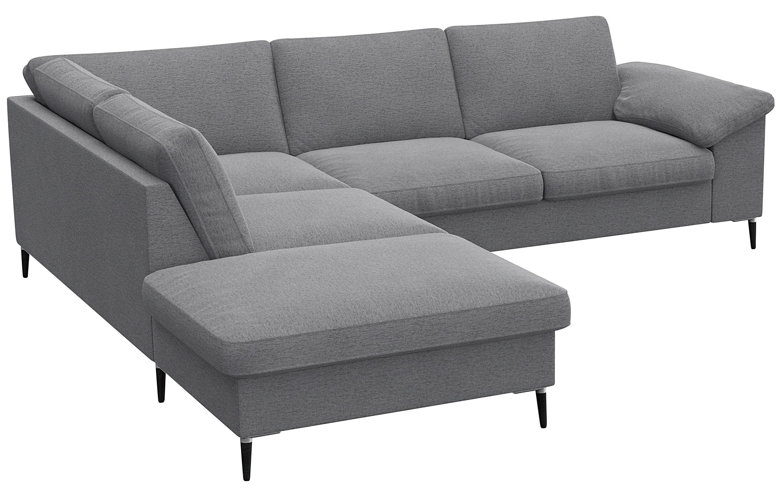 Thumbnail - Livetastic Ecksofa, Grau, Textil, 5-Sitzer, Füllung: Schaumstoff, Federn,Schaumstoff, Ottomane links, L-Form, 247x225 cm...