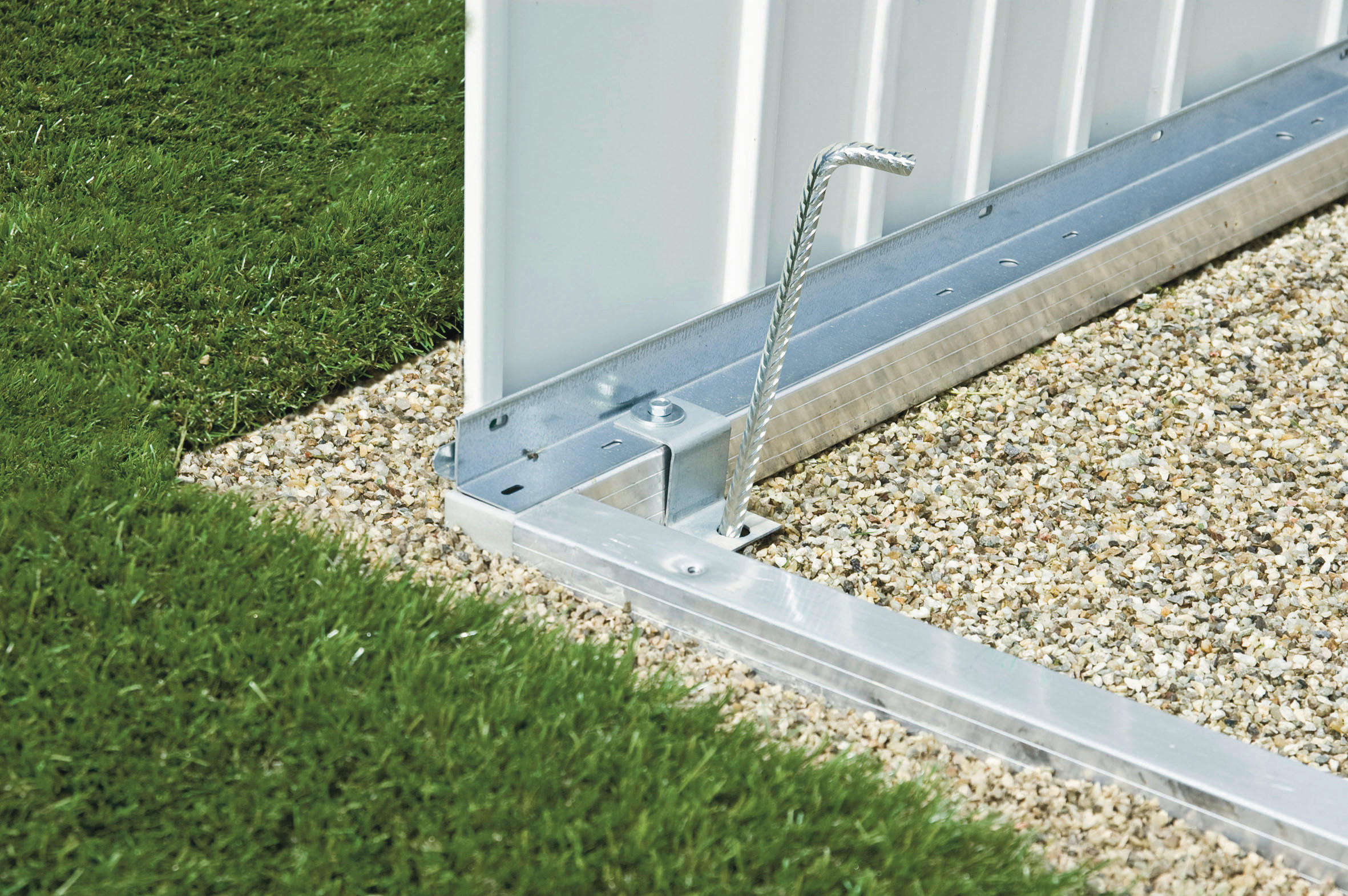 BODENRAHMEN - Silberfarben, Design, Metall (150/4/78cm) - Biohort