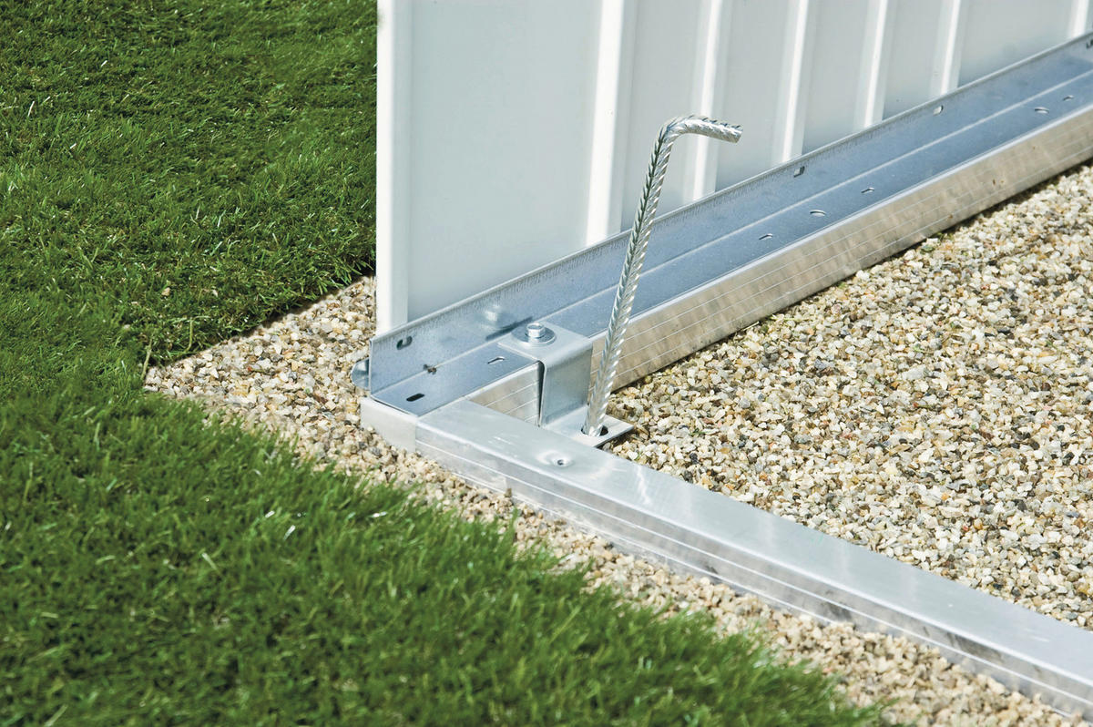 BODENRAHMEN - Silberfarben, Design, Metall (150/4/78cm) - Biohort