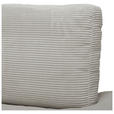 ECKSOFA  in Cord Hellgrau  265/224 cm  - Hellgrau/Schwarz, Design, Kunststoff/Textil (265/224cm) - Hom`in