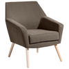SESSEL in Velours Sahara  - Buchefarben/Sahara, Design, Holz/Textil (67/81/71cm) - Max Winzer